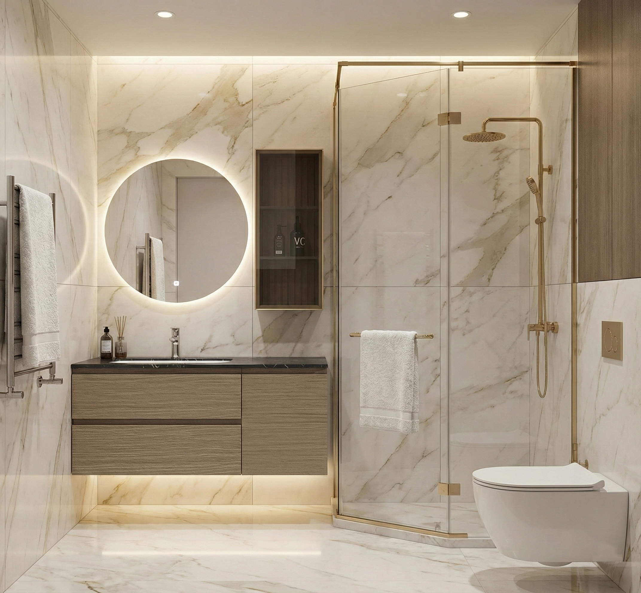 Mocha & Forest Pro Series Premium Master Bathroom Vanity