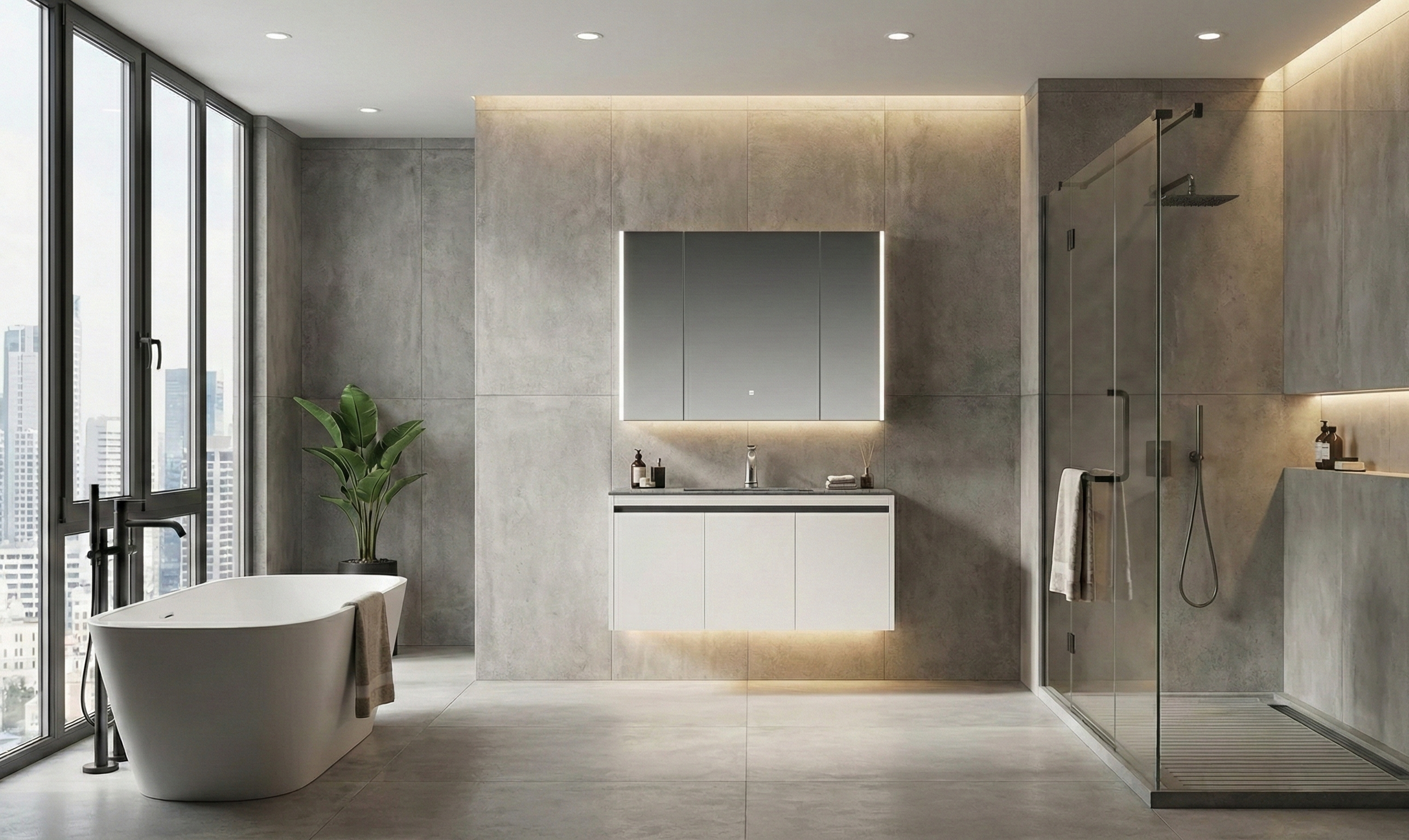 Waltz Pro Series Elegant Master Bathroom Vanity