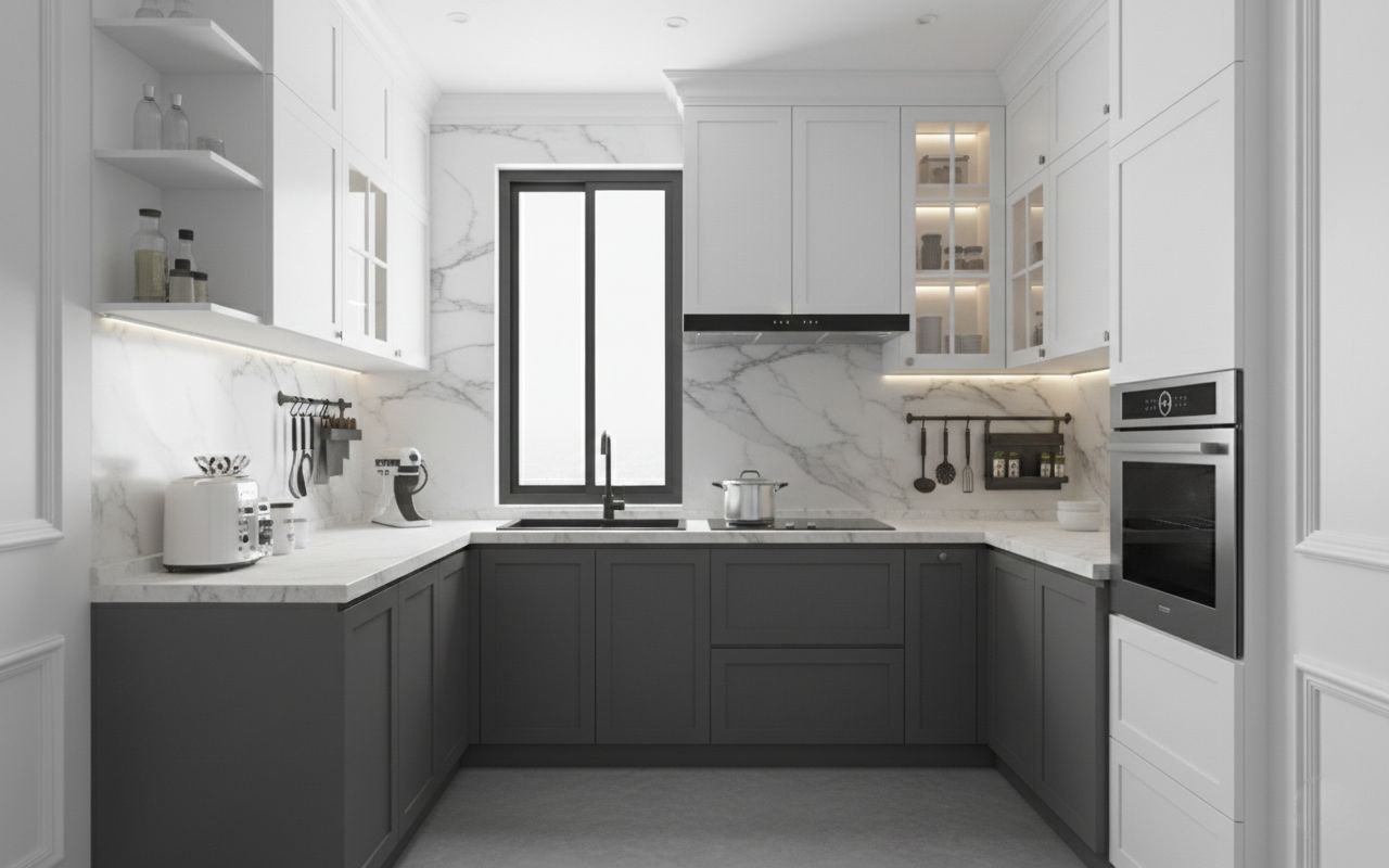 Alpha & Avignon Pro Small U-Shaped Kitchen